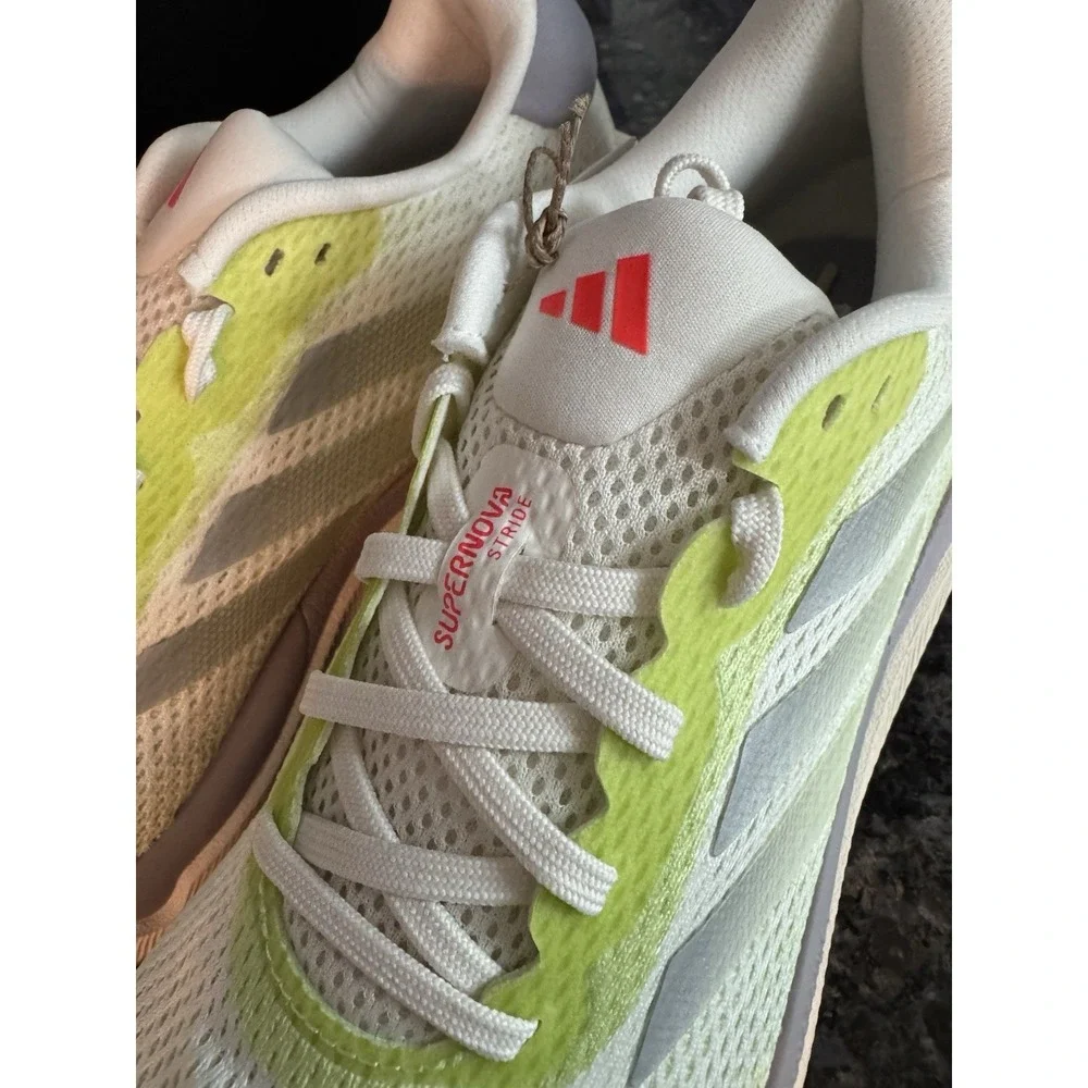 Adidas Supernova Stride Men's Running Shoes, Size 7.5 White‎ IE8181 NWB